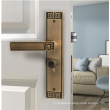 European ivory white bedroom door lock modern simple wooden door lock quiet indoor lock